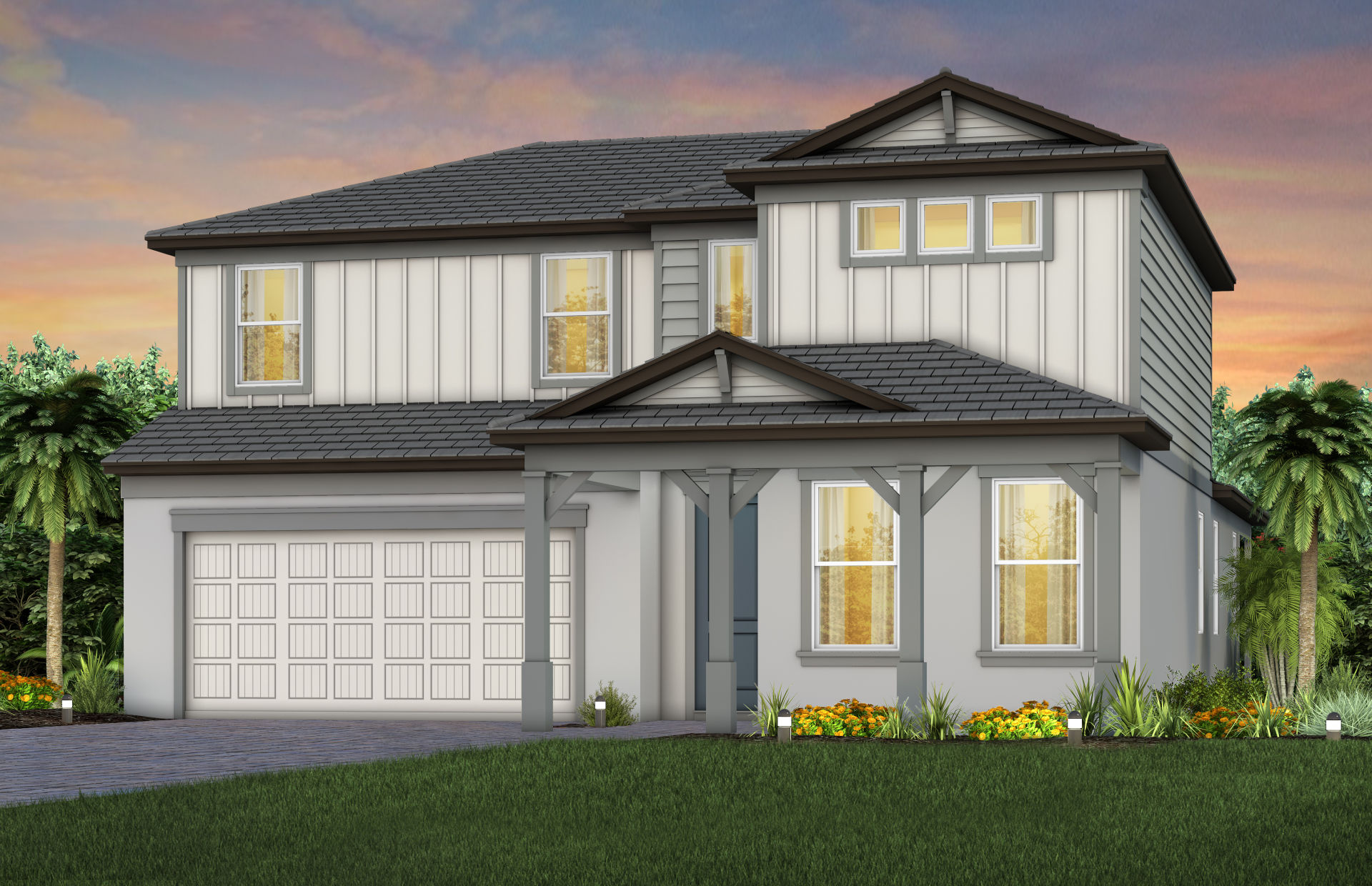 Coral Grand exterior rendering from Del Webb’s official plan gallery