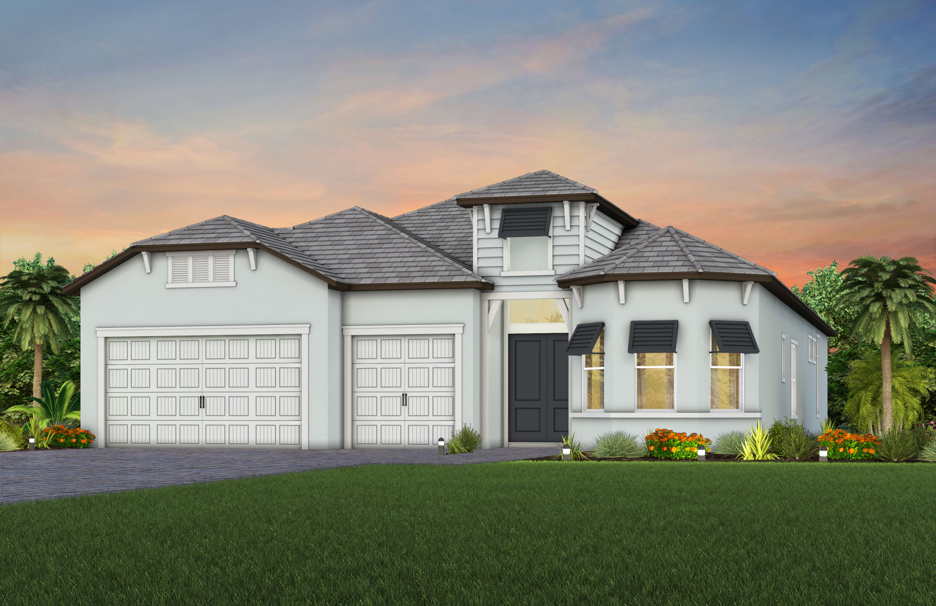 Layton exterior rendering from Del Webb’s official plan gallery
