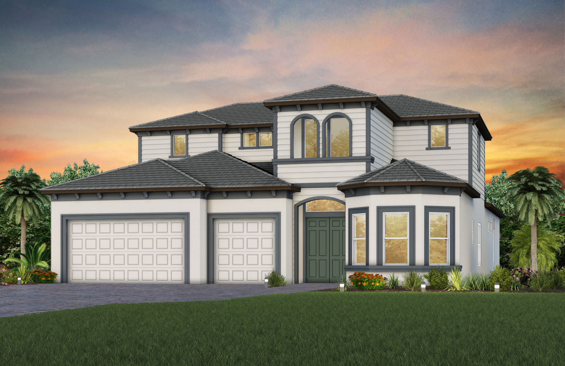 Layton Grand exterior rendering from Del Webb’s official plan gallery