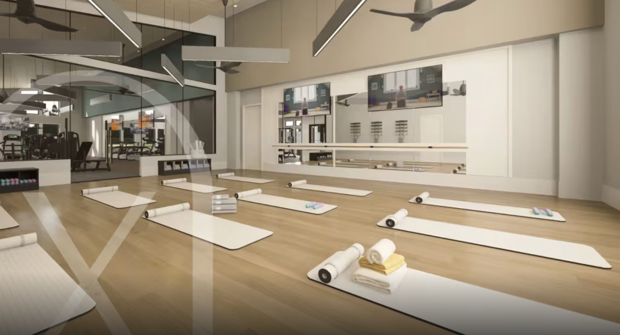 Find your balance. Builder rendering · Planned studio